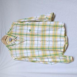 Broken Heart shirt long sleeve button down plaid XL